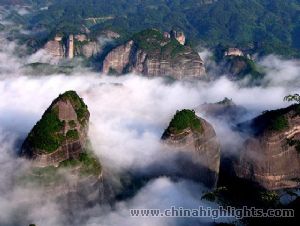 Zijiang River and Eight-Angle Mountains